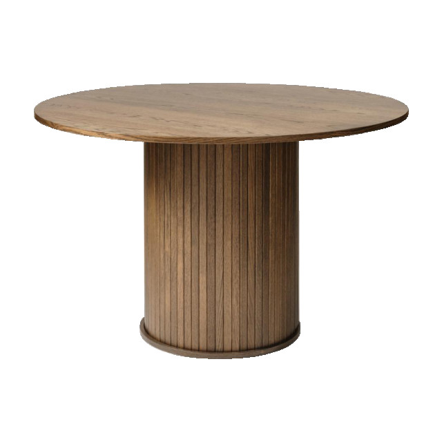 Olivine Lenn houten eettafel gerookt eiken Ø 120 cm 2376768 large