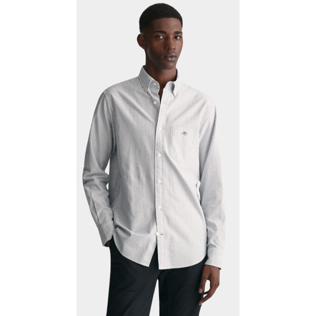 Gant Casual hemd lange mouw oxford banker stripe shirt 3000230/423 181710 large