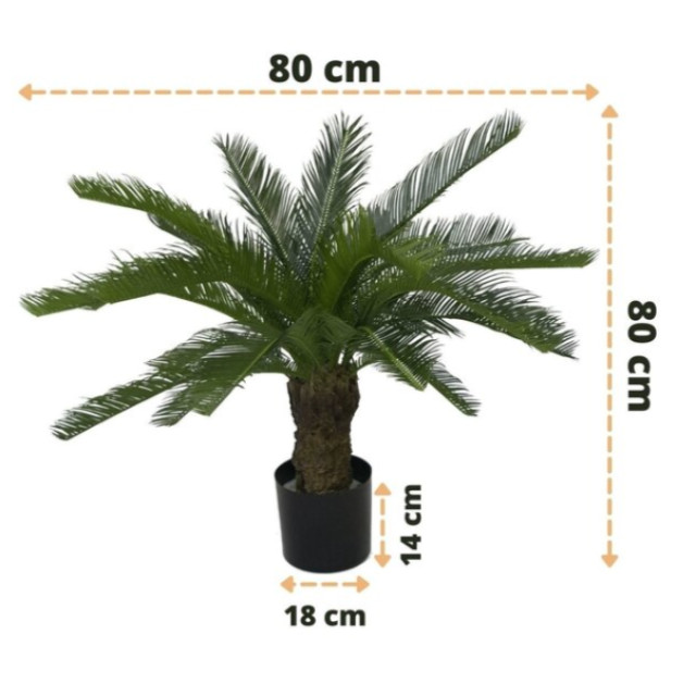 Hoyz Greenery kunstplant cycaspalm 80 cm 2945701 large