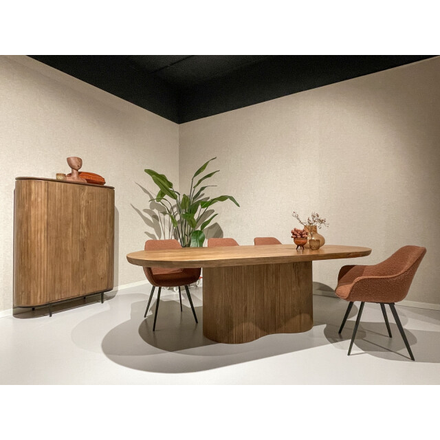 Livingfurn kabinetkast noor natural 150cm mangohout / gecoat staal 2658016 large