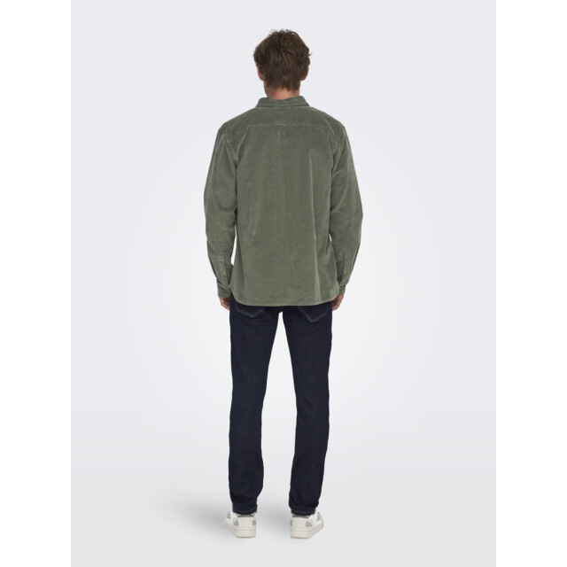 Only & Sons Onsmichael 18w reg cord stretch ls donker 5309.27.0016 large
