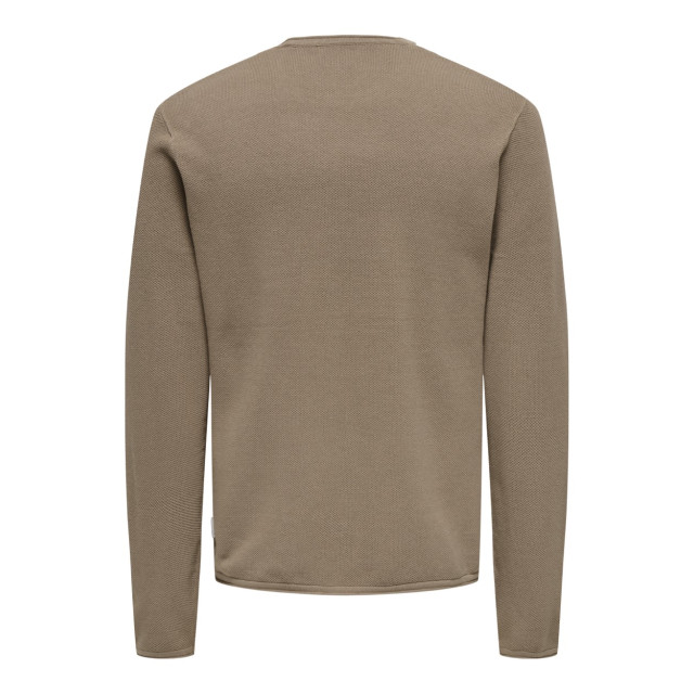 Only & Sons Onsfelix reg 12 crew knit noos taupe 5219.77.0050 large