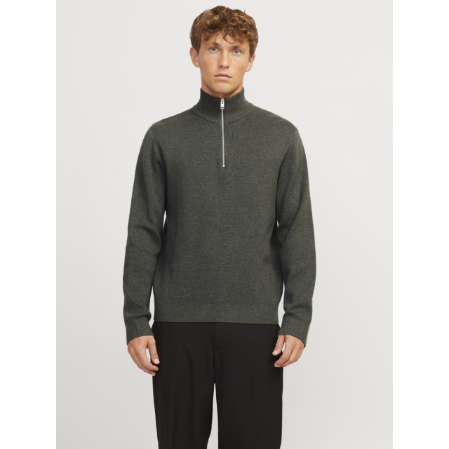 Jack & Jones Jprblamilano stitch knit half zip s donker 5219.27.0060 large