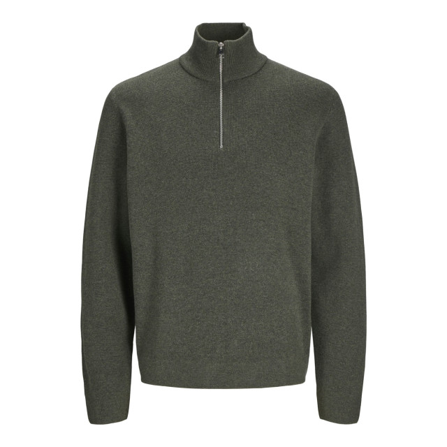 Jack & Jones Jprblamilano stitch knit half zip s donker 5219.27.0060 large