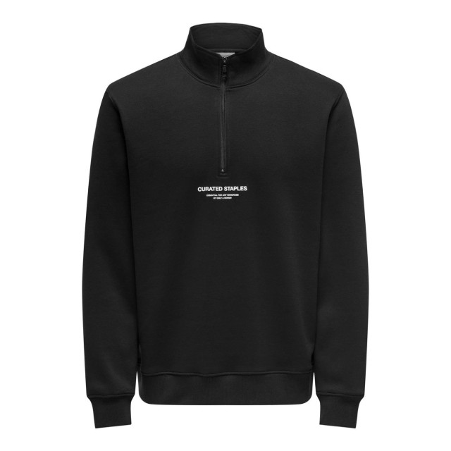 Only & Sons Onscurated reg half zip sweat - 5209.80.0251 large