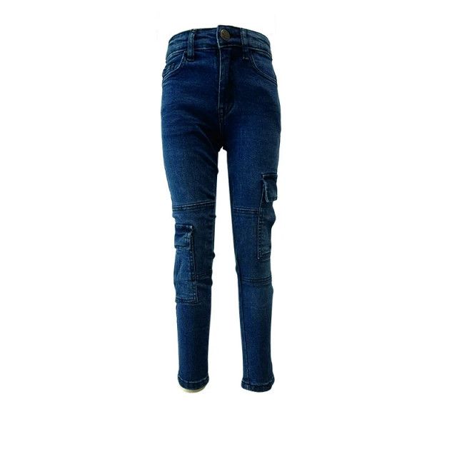 Dutch Dream Denim Jongens cargo jeans broek hyper stretch pesa - FW24-28 BL. J-Blauw large