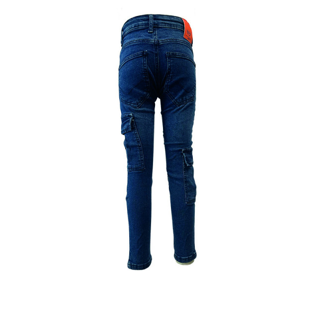 Dutch Dream Denim Jongens cargo jeans broek hyper stretch pesa - FW24-28 BL. J-Blauw large