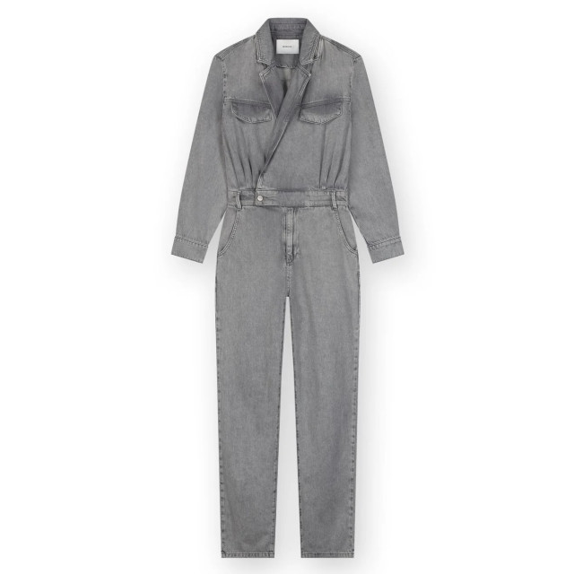 Homage to Denim Denim cross over jumpsuit Grijze denim cross over jumpsuit  large