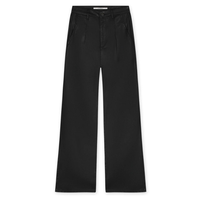 Homage to Denim E flowy coated pleated jeans Zwarte flowy coated pleated jeans  large