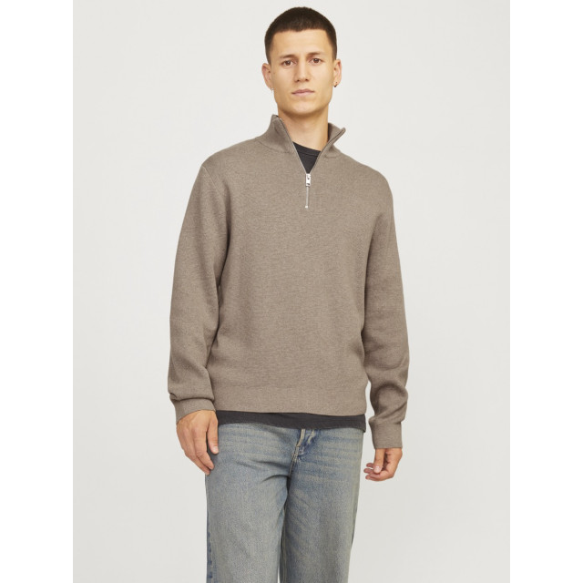 Jack & Jones Jprblamilano stitch knit half zip s zand 5219.04.0022 large