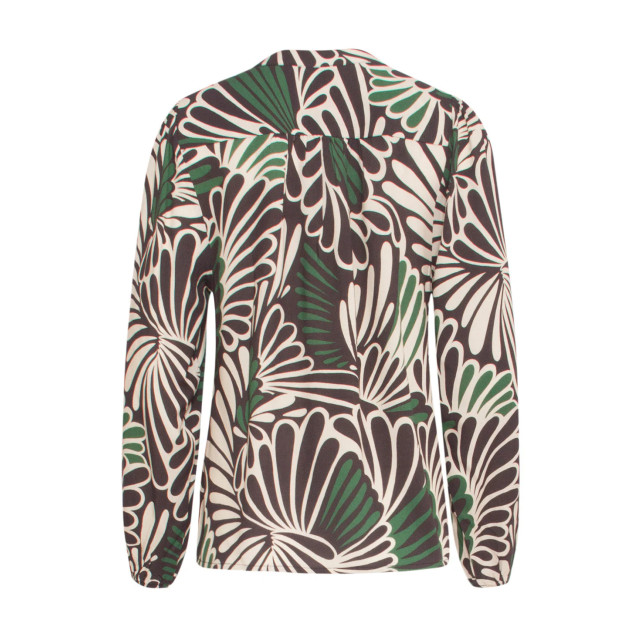 Smashed Lemon 24649 groene en zwarte grafische print top 24649-999-998 large