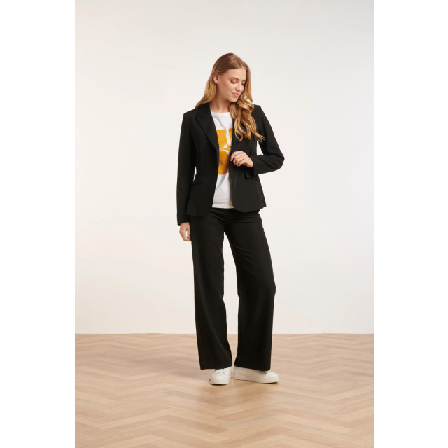 Smashed Lemon 24585 verfijnde zwarte blazer met losse pasvorm 24585-999-S large