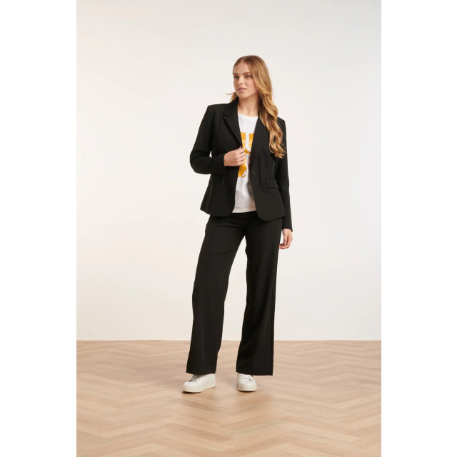 Smashed Lemon 24585 verfijnde zwarte blazer met losse pasvorm 24585-999-S large