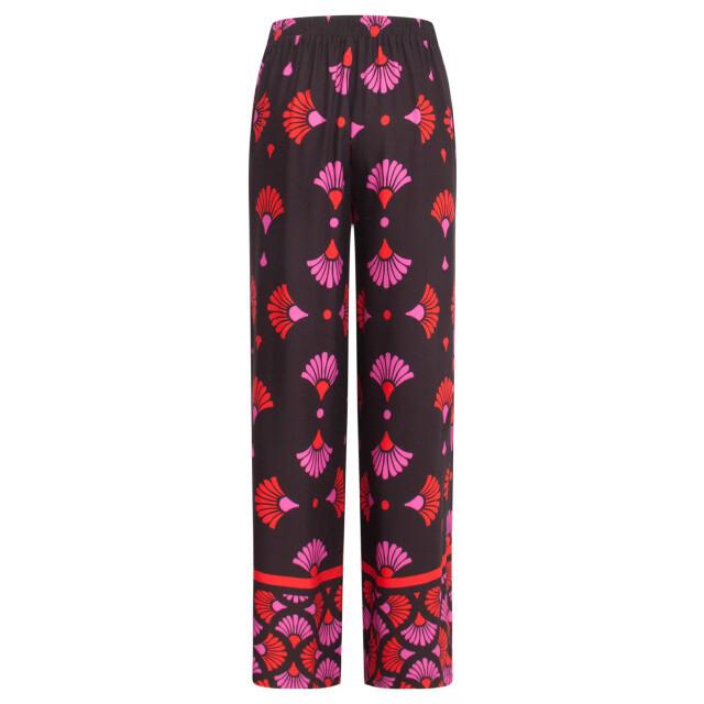 Smashed Lemon 24538 e broek met fuchsia grafische print | 24538-999-998 large
