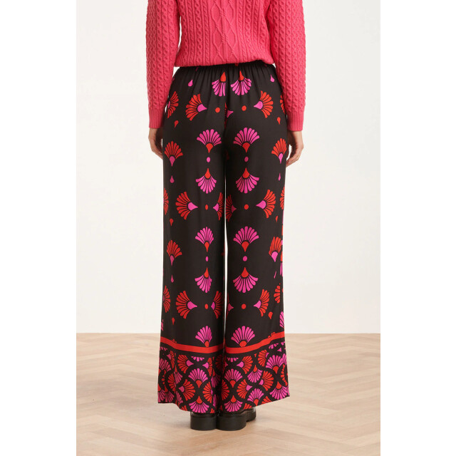 Smashed Lemon 24538 e broek met fuchsia grafische print | 24538-999-998 large