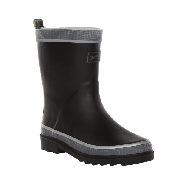 Regatta Grote buitenkinderen/kinderen foxfire wellington boots UTRG2239_black large