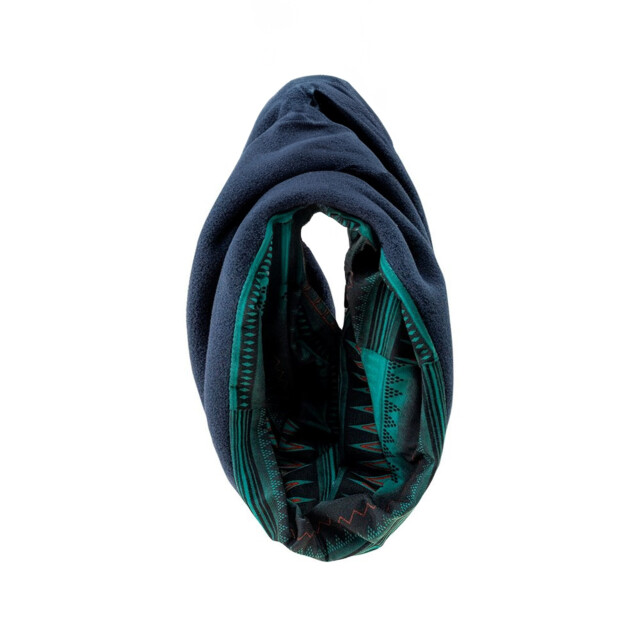 Elbrus Dames berri polartec halswarmer met patroon UTIG2200_turquoisetotaleclipse large