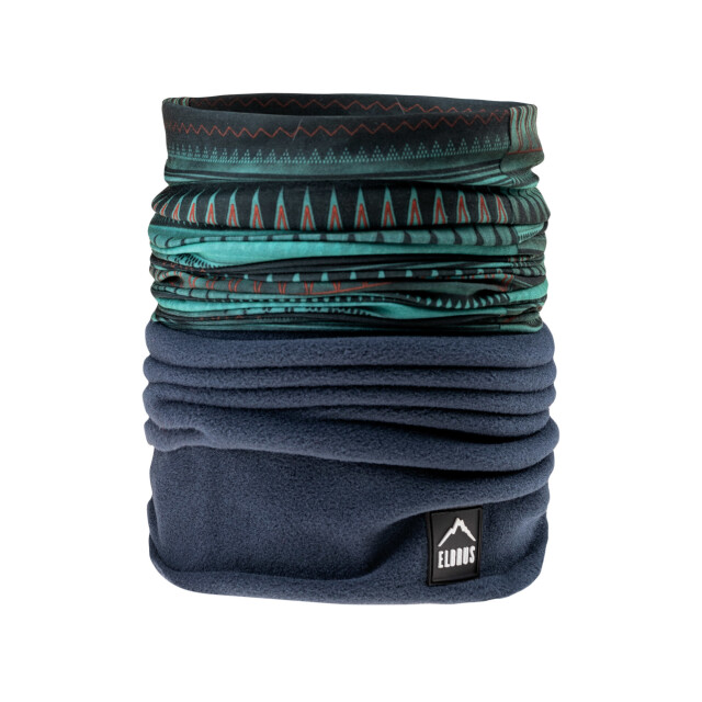 Elbrus Dames berri polartec halswarmer met patroon UTIG2200_turquoisetotaleclipse large
