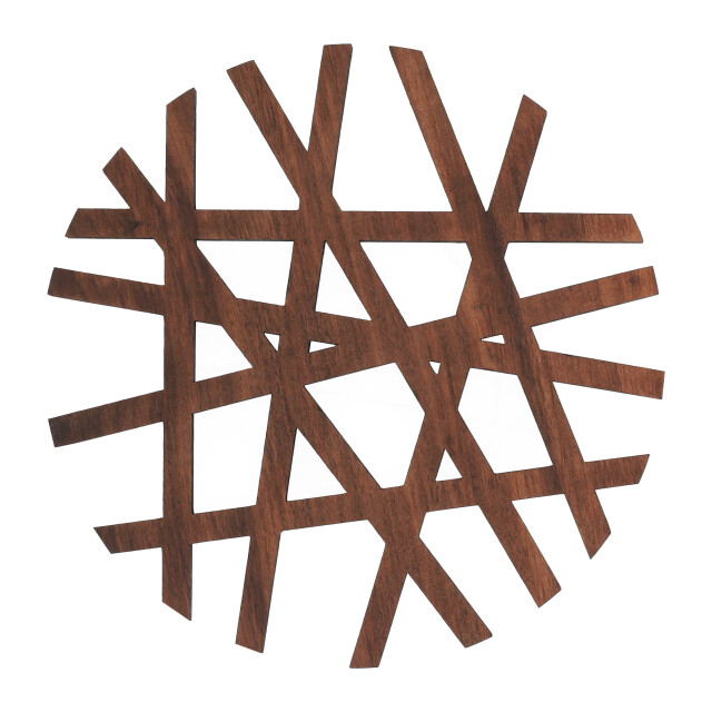 Krumble Pannenonderzetter rond hout bruin 2230015 large