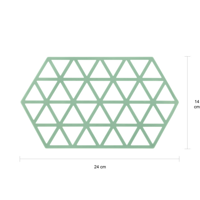 Krumble Siliconen pannenonderzetter hexagon lang - set van 2 2619261 large