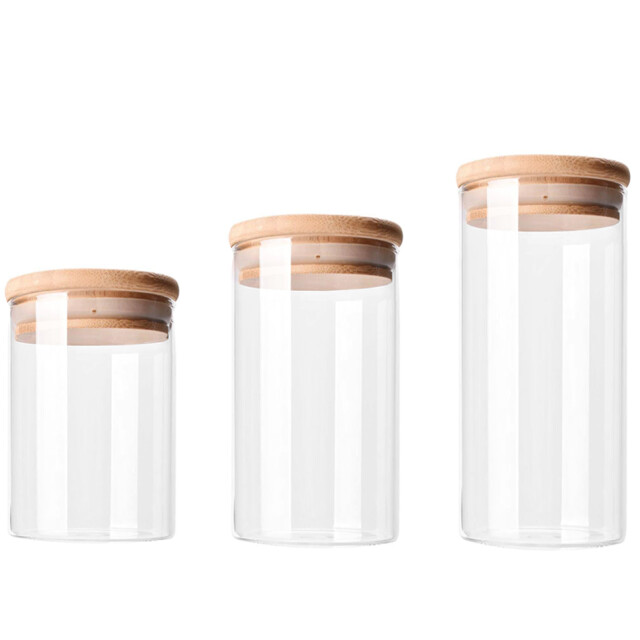 Krumble Voorraadpotten glas set van 3 1395359 large