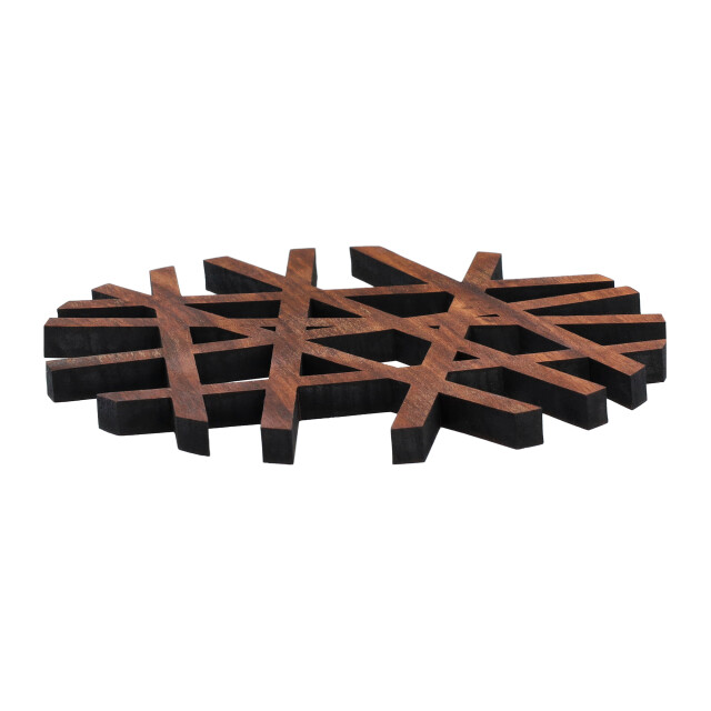 Krumble Pannenonderzetter rond hout bruin 2230015 large