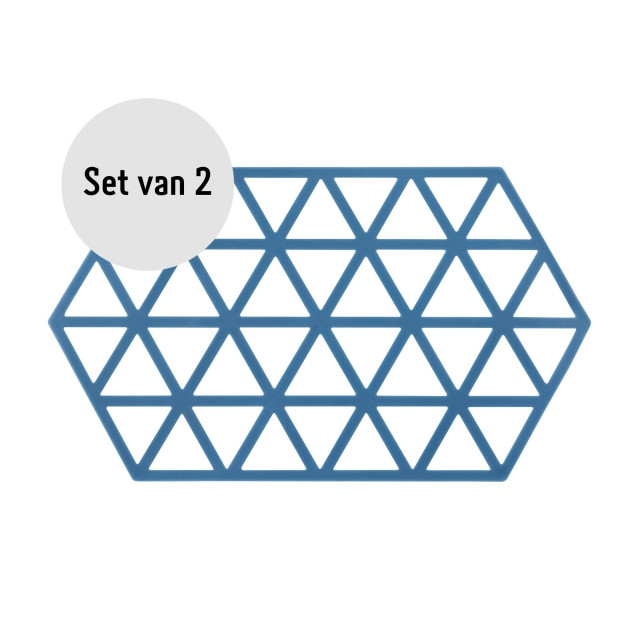 Krumble Siliconen pannenonderzetter hexagon lang - set van 2 2619258 large