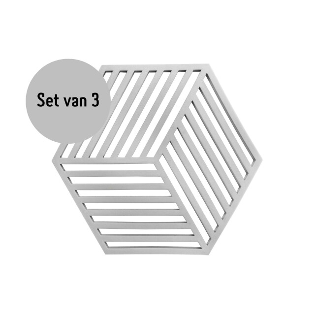 Krumble Pannenonderzetter hexagon - set van 3 2619253 large