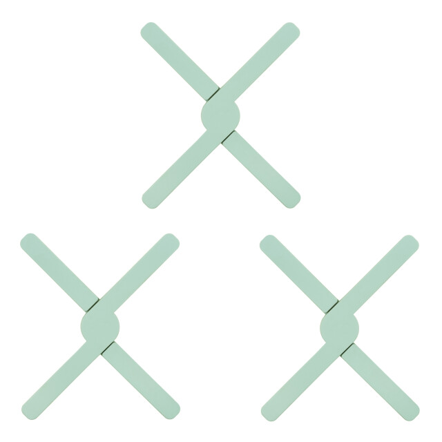 Krumble Opvouwbare siliconen pannenonderzetter - set van 3 2619216 large