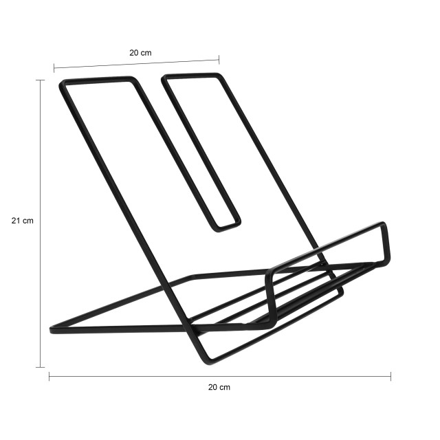 QUVIO Boekenstandaard 20 x 20 x 21 cm metaal - 2269273 large