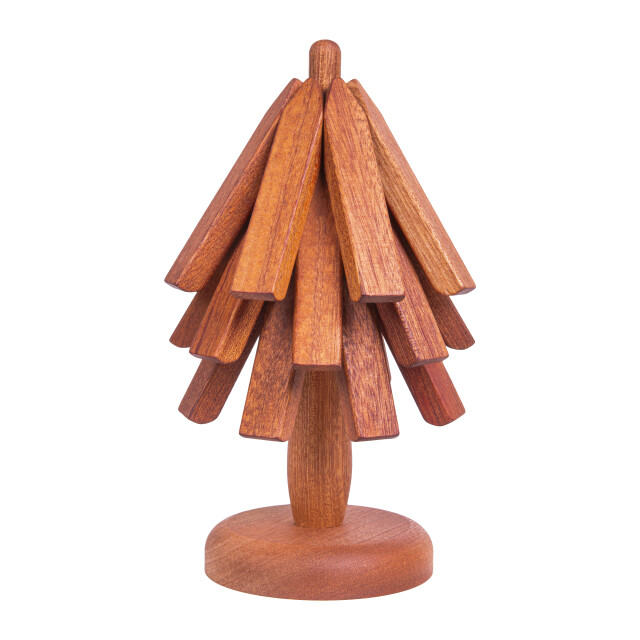 QUVIO Pannenonderzetters boomvormige standaard set van 3 hout 2912792 large