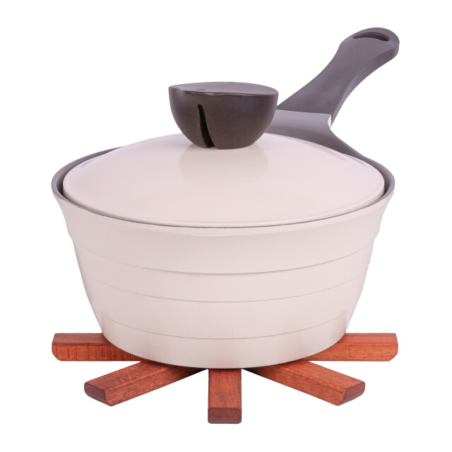 QUVIO Pannenonderzetters boomvormige standaard set van 3 hout 2912792 large