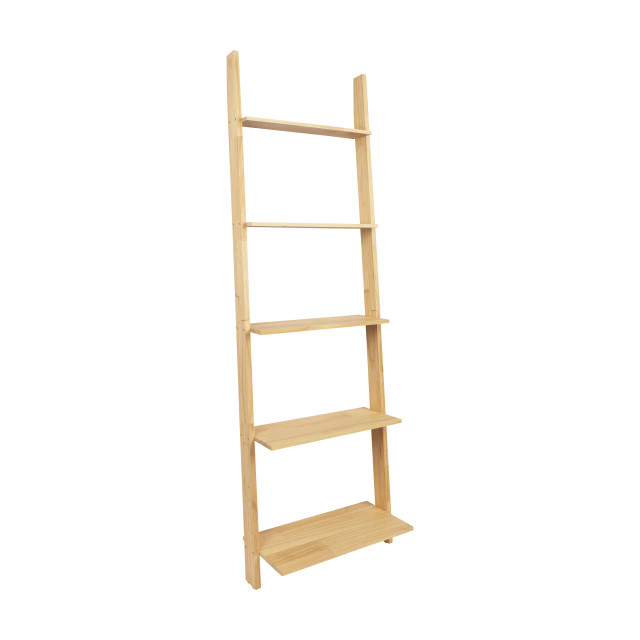 QUVIO Deco ladder voor muur met 5 treden hout 2159387 large