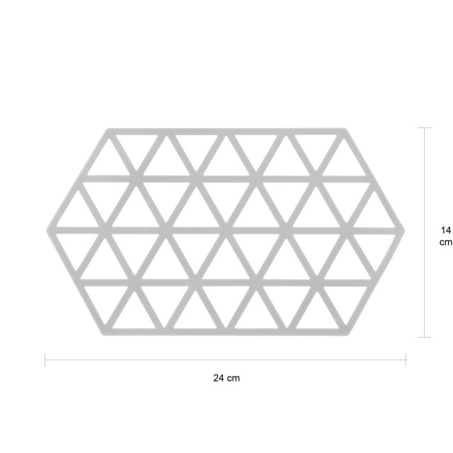 Krumble Siliconen pannenonderzetter hexagon lang - set van 2 2619264 large