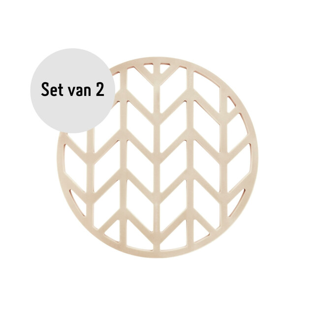 Krumble Pannenonderzetter met pijlen patroon - set van 2 2619285 large