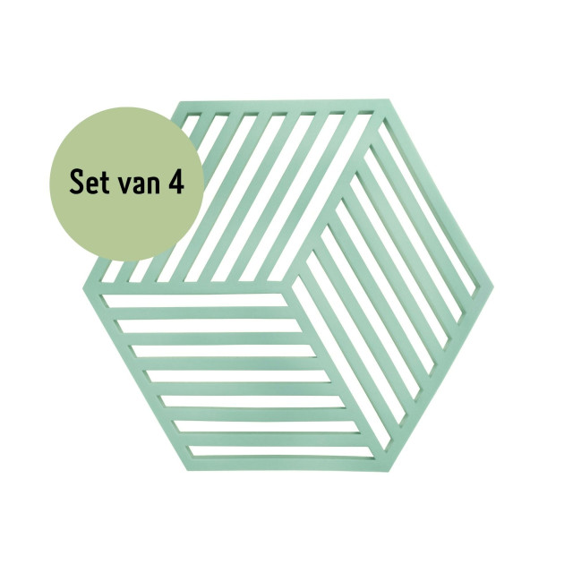 Krumble Pannenonderzetter hexagon - set van 4 2619257 large