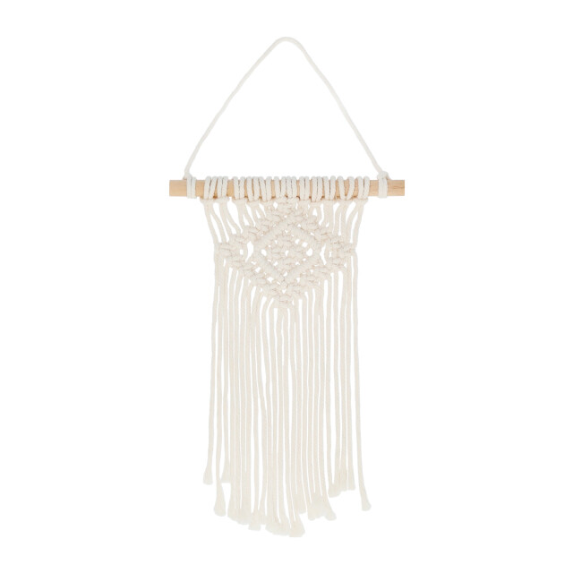 QUVIO Wandkleed macrame katoen beige 2172969 large