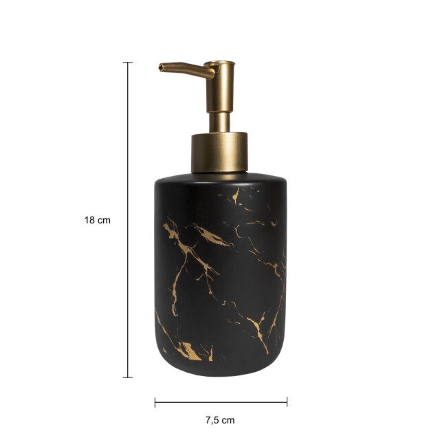 QUVIO Zeepdispenser zwart met 1394969 large