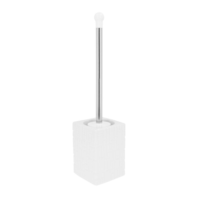QUVIO Toiletborstel met houder vierkant met patroon keramiek - 2172966 large