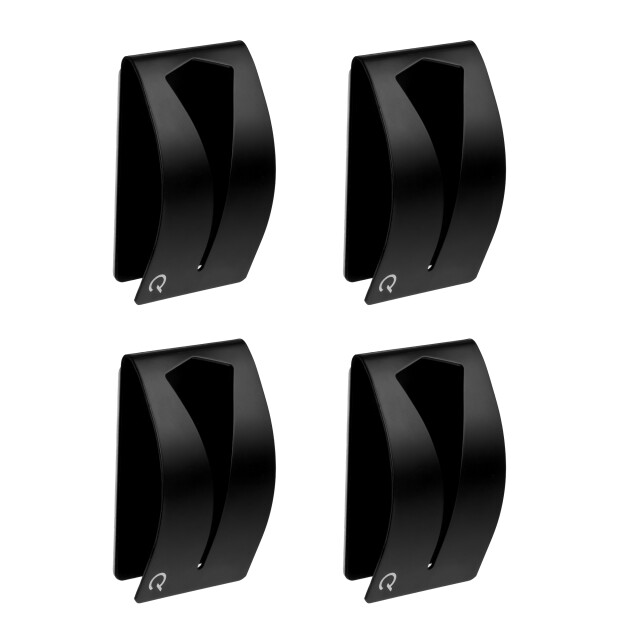 QUVIO Handdoekenhouder zelfklevend rvs - set van 4 2396655 large
