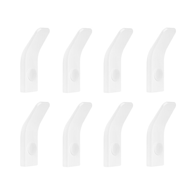 QUVIO Haakje metaal wand wit set van 8 2619245 large
