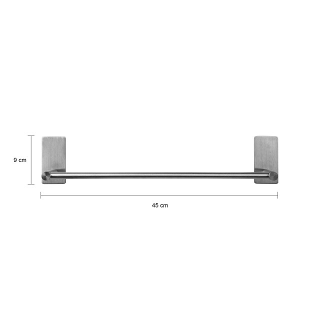 QUVIO Handdoekhouder rvs 50 cm 1957480 large