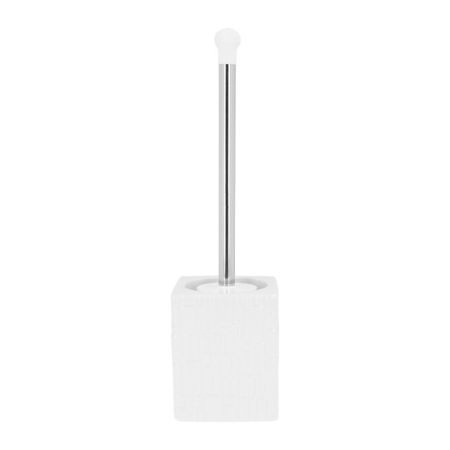 QUVIO Toiletborstel met houder vierkant met patroon keramiek - 2172966 large