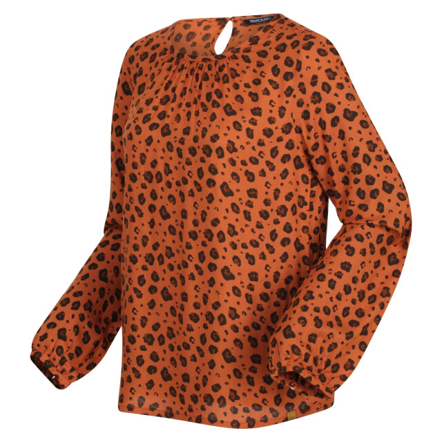 Regatta Dames hadria dierenprint blouse UTRG8126_copperalmond large