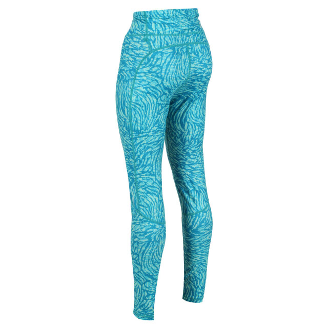 Regatta Dames holeen ii legging met dierenprint UTRG7839_enamelblue large
