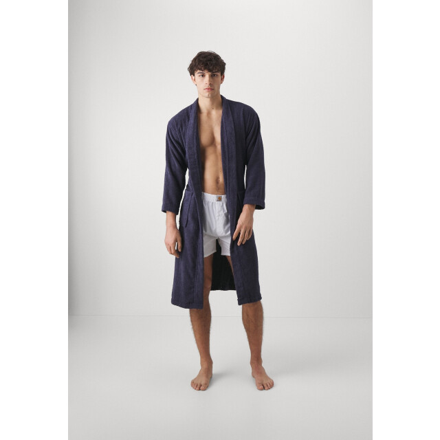 Jack & Jones Badjas heren badstof jacsolid bathrobe donker 12243624-B large