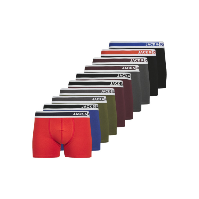 Jack & Jones Heren boxershorts trunks jacjimmy effen 10-pack 12264001 large