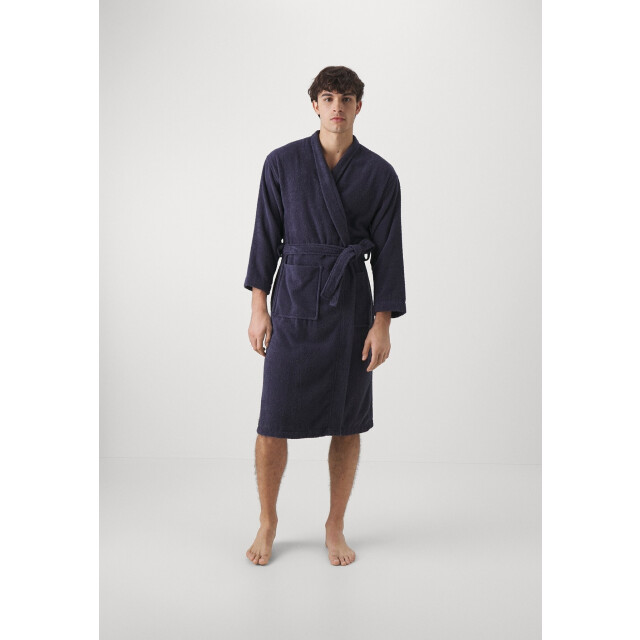 Jack & Jones Badjas heren badstof jacsolid bathrobe donker 12243624-B large