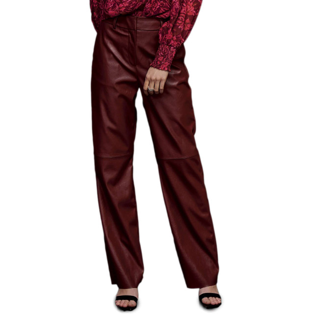 Minus Mstasja mid waist pu pant madder brown MI6393-5061 large