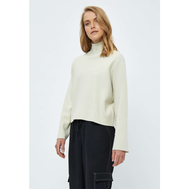 Minus Mslupi high neck knit pull light birch MI5601-0175 large